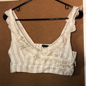 American eagle striped crop top